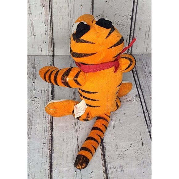 8" Vintage 1997 Tony Tiger Plush Kelloggs Frosted Flakes Stuffed Animal Jointed - Picture 2 of 3